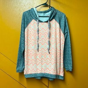 Maurice’s Womens Tribal Aztec Boho Pullover Hoodie